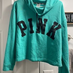 VS Pink crop hoodie